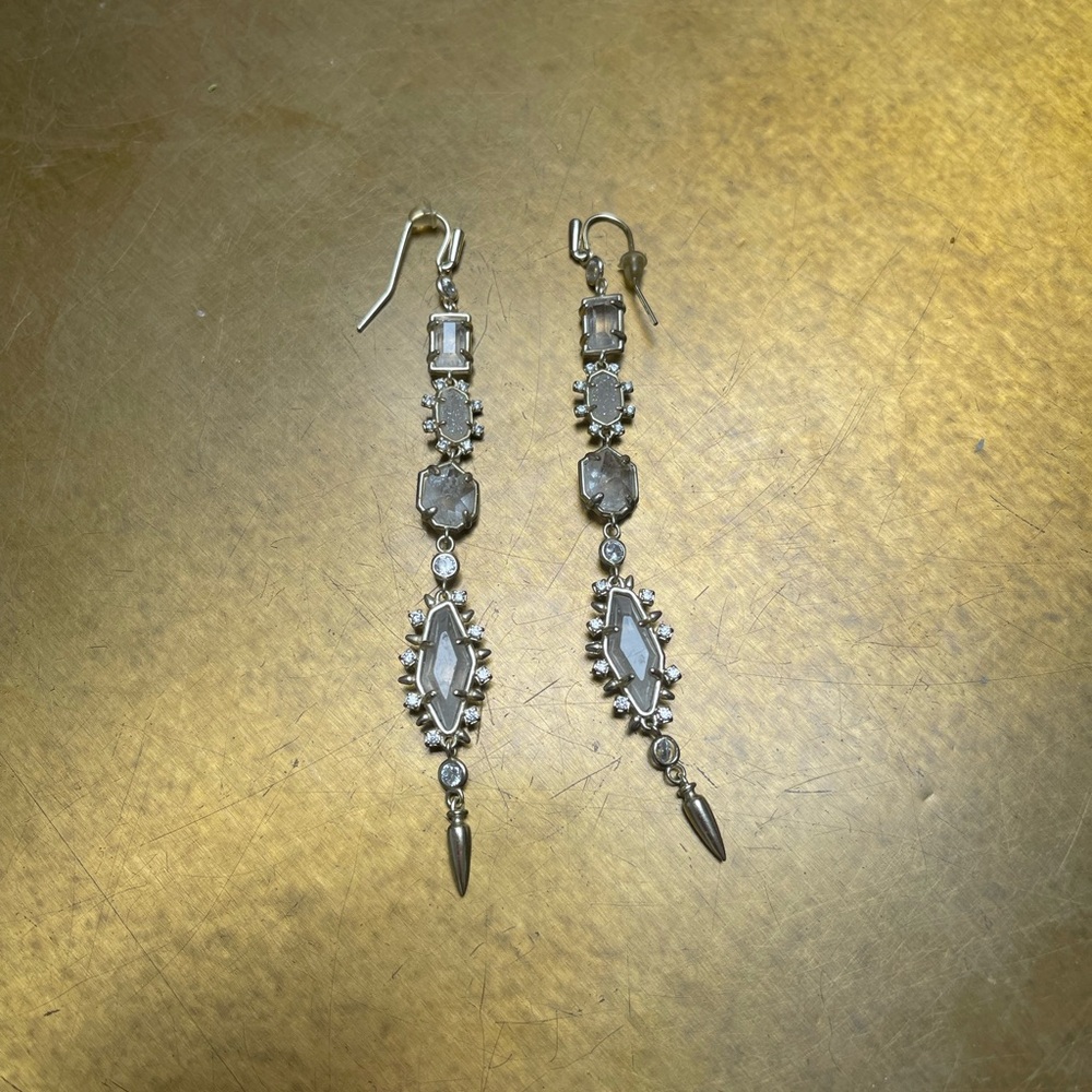 Kendra Scott gold and silver Dangle Earrings